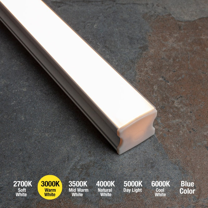 15mm Deep Dot-Free Surface Mount Aluminum Linear LED light 12V - S4 - GekPower