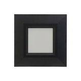 4 inch Retrofit Square Recessed LED Downlight / Ceiling Light Black Trim 120V 10W 3000K(Warm White)