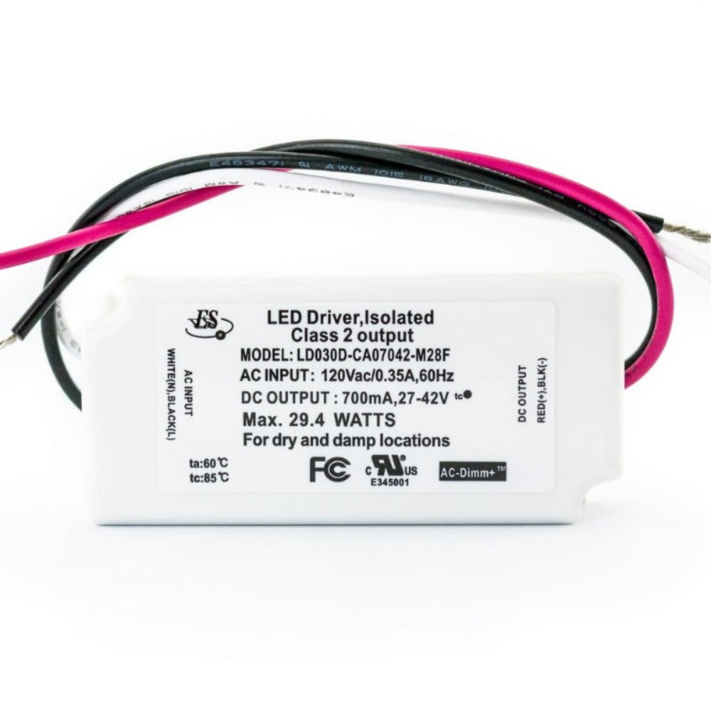 ES LD030D-CA07042-M28F Constant Current LED Driver, 700mA 27-42V 30W max