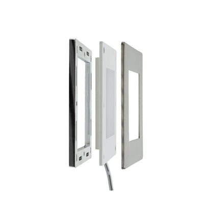 Square Cabinet Puck Light Surface Mount 12V 2.2W Brushed Nickel AD-107T-2.2W-12V, gekpower