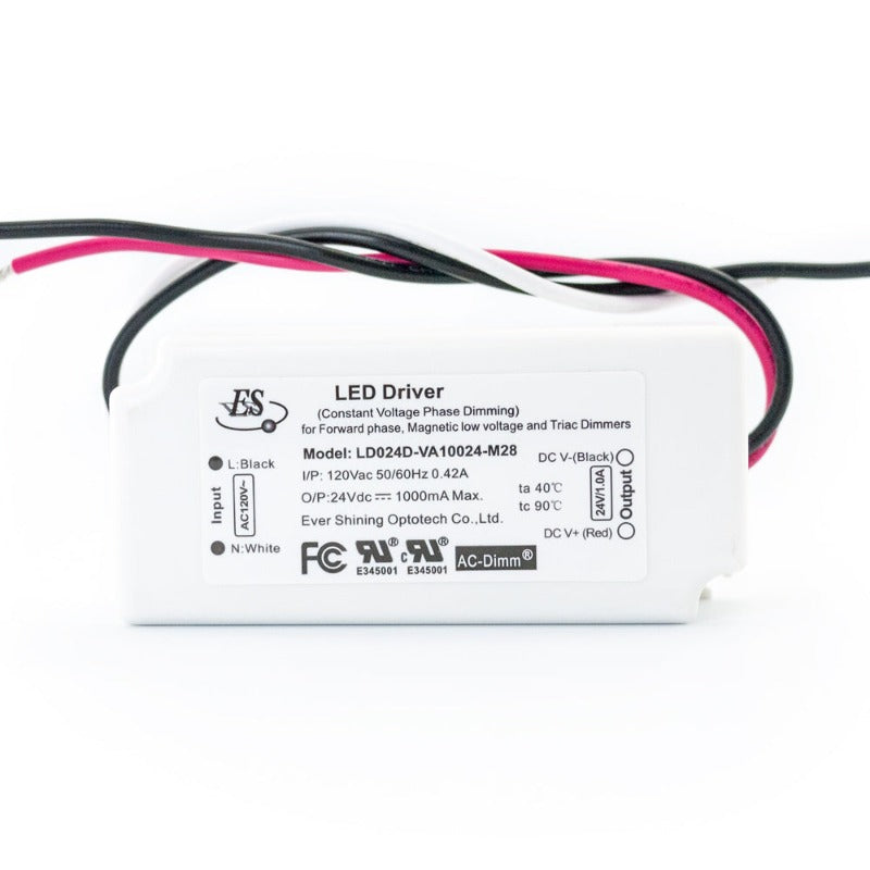 ES J-Box Constant Voltage LED Driver 24V 1A 24W LD024D-VA10024-M28