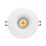 4 inch Round Recessed Light Gimbal with Selectable Color Temperature (3CCT) 120V 8W White - GekPower