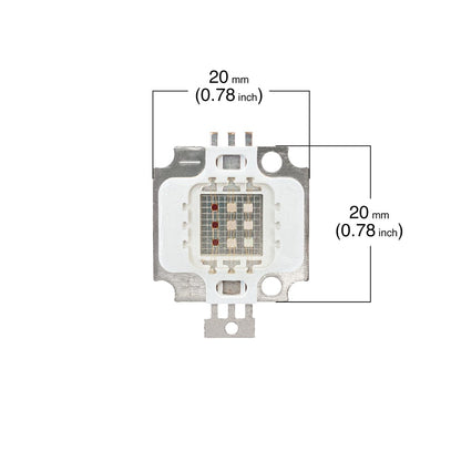 10W LED COB Chip Light RGB - GekPower