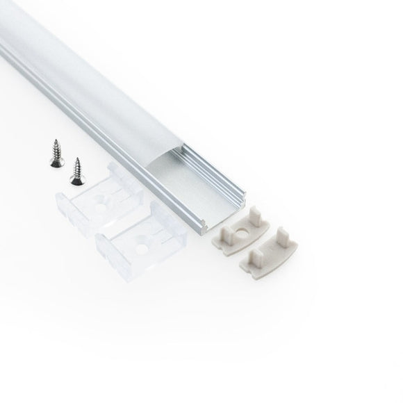 Low Profile Linear Aluminum LED Channel for LED Strips 1Meter(3.2ft) VBD-CH-S5, Gekpower