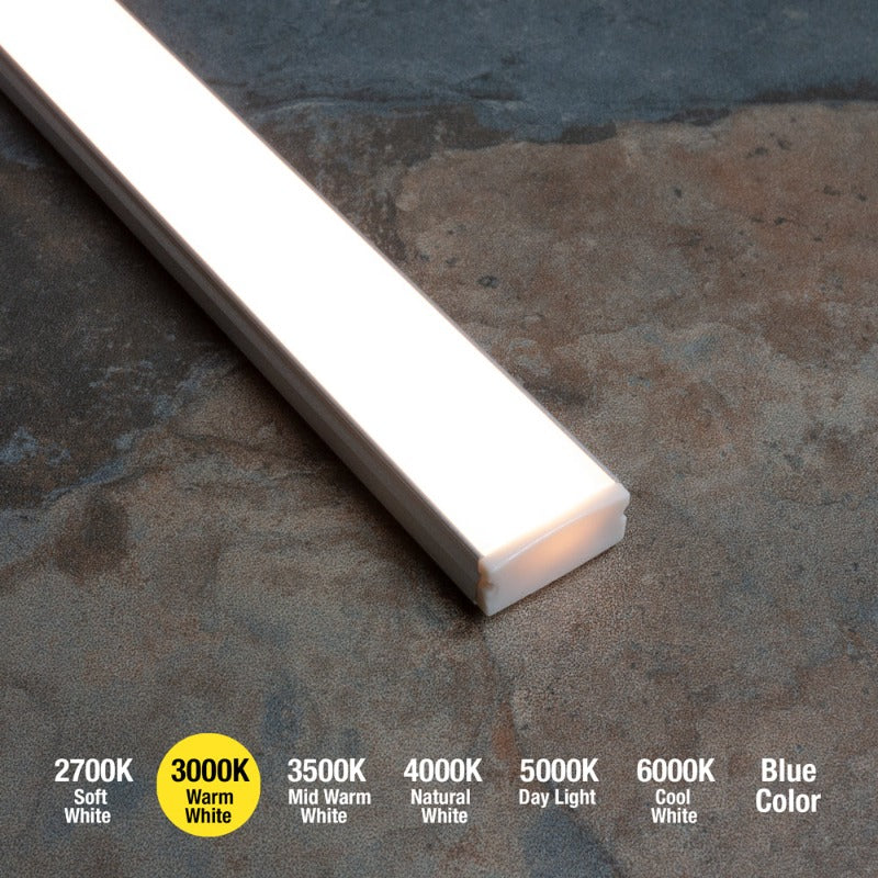 Low profile Silver Grey Aluminum Linear LED Light 12V - S5 - GekPower