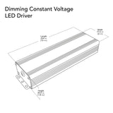 VBD-024-300VTHWJ Triac Dimmable Constant Voltage LED Driver, 24V 12.5A 300W, gekpower