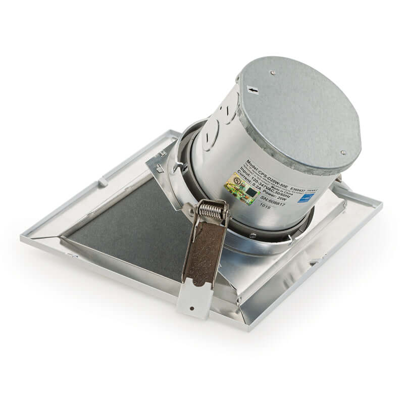 6 inch Commercial Recessed LED Downlight / Ceiling Light with Sloped Ceiling Reflector Square Trim, 120-347V 20W, gekpower