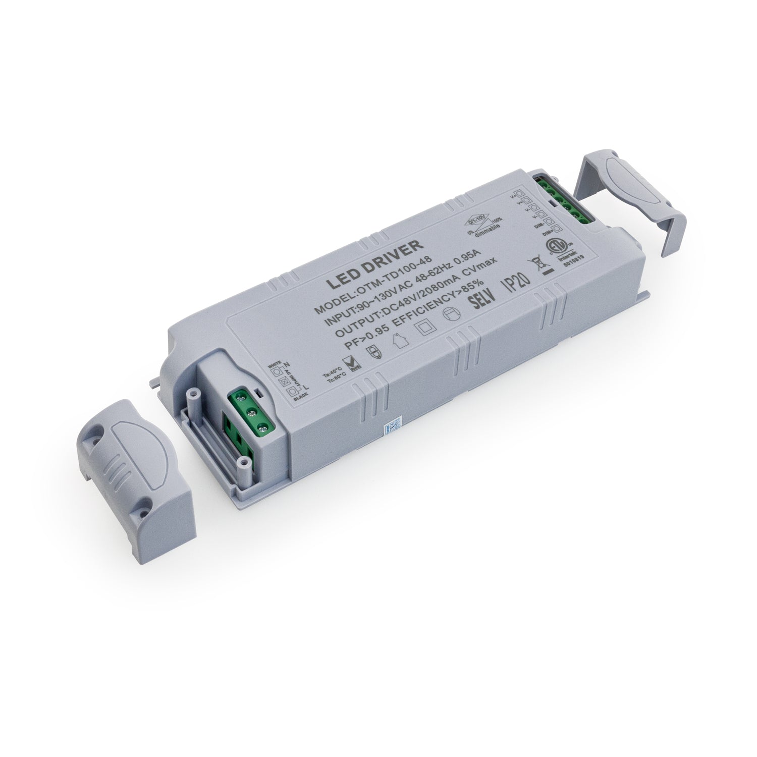 OTM-TD100-48 Constant Voltage LED Driver, 0-10V Dimmable 48V 100W, gekpower