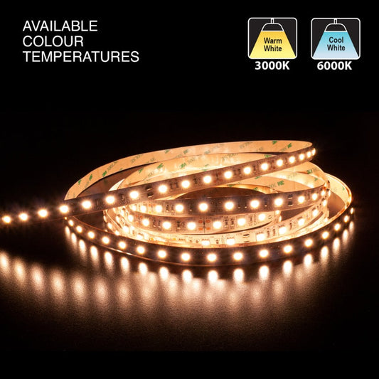 5M(16.4ft) Indoor LED Strip 5050, 12V 4.5(w/ft) 360-396(Lm/ft) 60(LEDs) CCT(3K, 6K) - GekPower