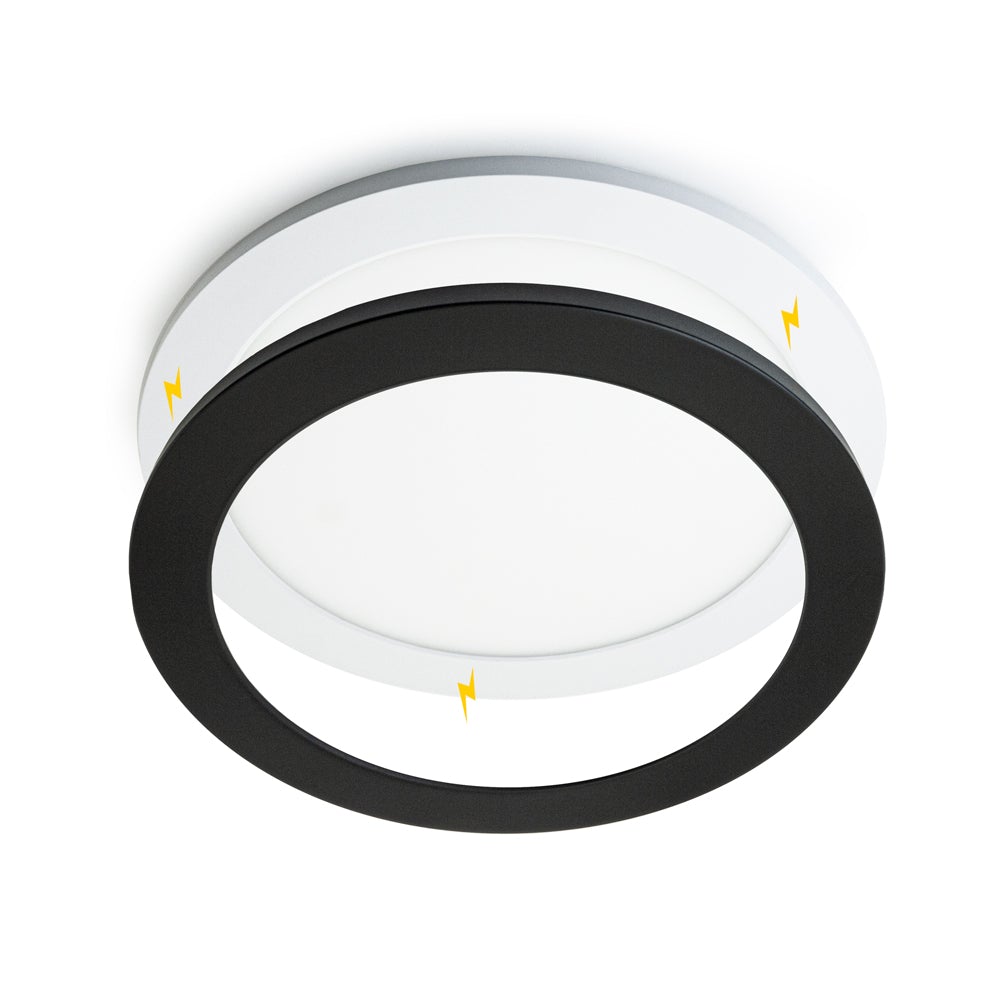 8 inch Round Surface Mount Downlight with Changeable Color Temperature (3CCT), 120V 18W