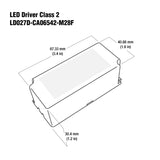 ES CC  LED Driver 650mA 27-42V 27W max LD027D-CA06542-M28F