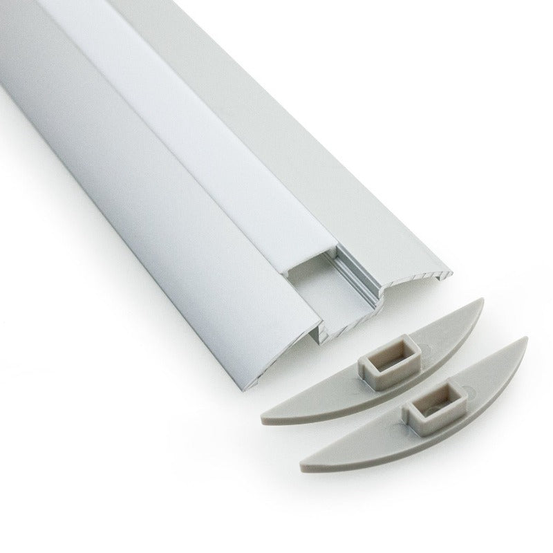 VEROBOARD Diffuser Linear Aluminum Channel for LED Strips 1Meter(3.2ft) VBD-CH-S2 - GekPower