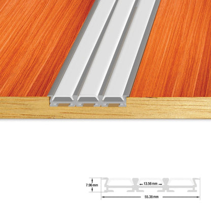 VEROBOARD 3 Linear Aluminum Channel for LED Strips 1Meter(3.2ft) VBD-CH-S3 - GekPower