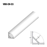 Corner Mount Curve Linear Aluminum LED Channel for LED Strips 1Meter(3.2ft) VBD-CH-C3, Gekpower