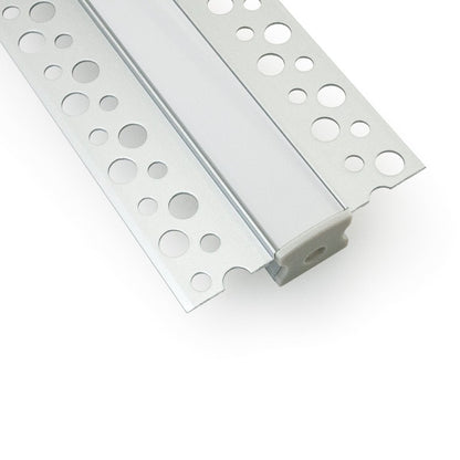 VEROBOARD Drywall(Plaster-In) Deep Recessed (18mm) Aluminum Channel for LED Strips 1Meter(3.2ft) VBD-CH-D7 - GekPower