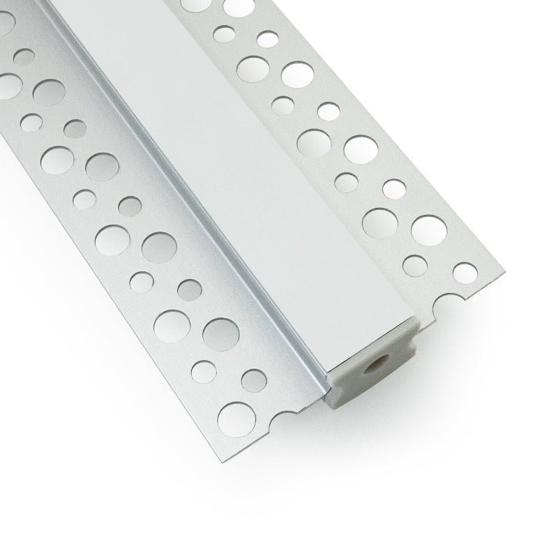 VEROBOARD Drywall(Plaster-In) Deep Recessed (18mm) Aluminum Channel for LED Strips 1Meter(3.2ft) VBD-CH-D7 - GekPower