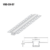 VEROBOARD Drywall(Plaster-In) Deep Recessed (18mm) Aluminum Channel for LED Strips 1Meter(3.2ft) VBD-CH-D7 - GekPower