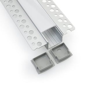 VEROBOARD Drywall(Plaster-In) Deep Recessed (24mm) Aluminum Channel for LED Strips 1Meter(3.2ft) VBD-CH-D8 - GekPower
