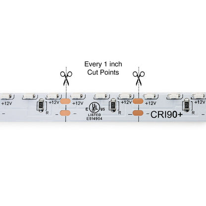 5M(16.4ft) Side Emitting Indoor LED Strip 315, 12V 3(w/ft) 329-402(Lm/ft) 120(LEDs/m) CCT(3K, 5K, Green) - GekPower