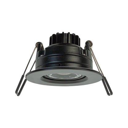 3 inch Round Recessed Light Gimbal with Selectable Color Temperature GL34 (3CCT), 120V 8W Black - GekPower