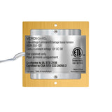 Square Ultrathin Cabinet Gold Puck Light Surface Mount 12V 5W VBUN-S50-12V Specifications