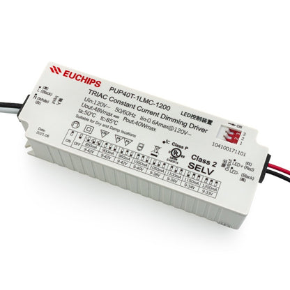 Constant Current Driver PUP40T-1LMC-1200 Selectable, 120VAC 850 to 1200mA - GekPower