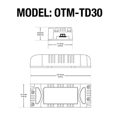 Constant Current LED Driver 1000mA 17-24V 24W OTM-TD30