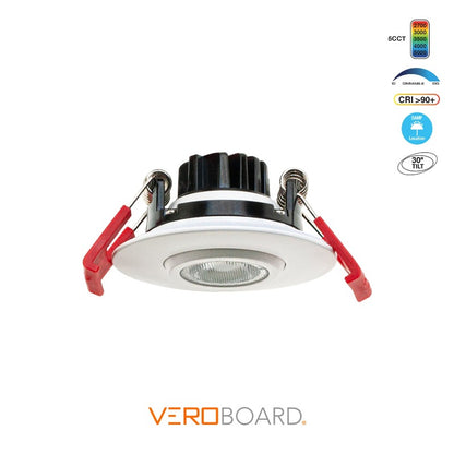 2 inch Mini Gimbal Recessed LED Downlight / Ceiling light AD-LED-2-S5W-5CCTWH-EY, (5CCT) 120V 5W, gekpower