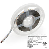 5M(16.4ft) Adjustable color temperature, Dim to Warm LED Strip, 24V 5(w/ft) 815-1018(Lm/ft) 336(LEDs/m) CCT(1.8K-4.2K Adjustable) - GekPower