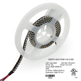 2M(6.5ft) Side Emitting Addressable V6842 Digital RGB LED Strip, 5V 4.5(w/ft) 144(LEDs/m) RGB(SK6812) - GekPower