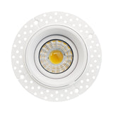 VEROBOARD 3 inch Round Trimless Downlight Gimbal with Selectable Color Temperature (5CCT) 120V 8W FT6 Rated Cable LED-3-S8W-L5CCTWH-T, Outdoor rated, integrated LED, Downlight, Damp location, 120V, led lighting, led strip, electronic, lighting, led, Canada, British Columbia, North America, international shipping, Recessed Lighting, LED panel, Round Floating light, Gimbal, ceiling light. 
