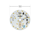 3 inch Round Disc ZEGA LED Module DIS 03-010W-930-120-S3-Z1A , 120V 10W 3000K(Warm White), gekpower