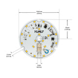 3 inch Round Disc ZEGA LED Module DIS 03-010W-930-120-S3-Z1A , 120V 10W 3000K(Warm White), gekpower