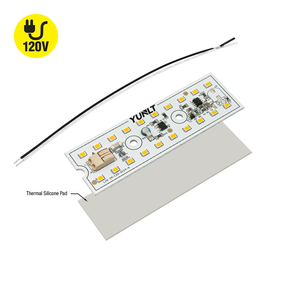 4 inch Linear ZEGA LED Module LIN 04-005W-930-120-S1-Z1A, 120V 5W 3000K(Warm White), gekpower