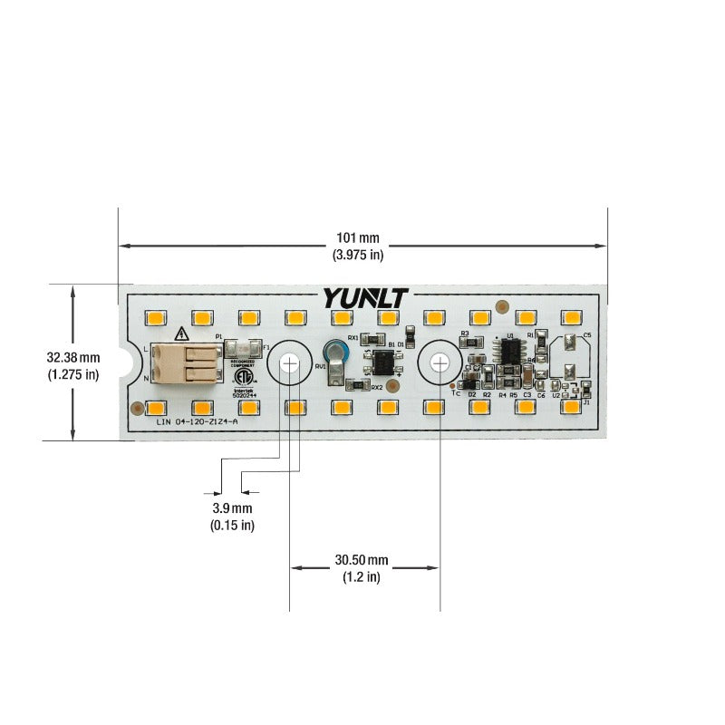 4 inch Linear ZEGA LED Module LIN 04-005W-930-120-S1-Z1A, 120V 5W 3000K(Warm White), gekpower