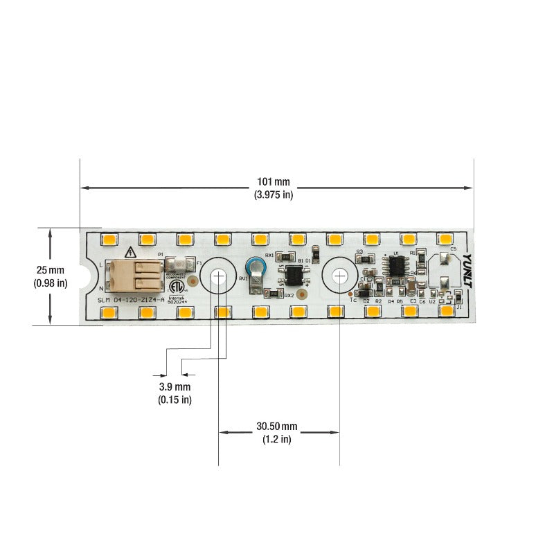 4 inch Slim ZEGA LED Module SLM 04-005W-930-120-S1-Z1A, 120V 5W 3000K(Warm White), gekpower