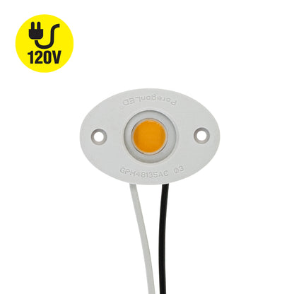 CDAC-20-30135-120V-30 COB Paragon LED Module with GPH48135A LED Holder, 120V 6W 3000K (Warm White)