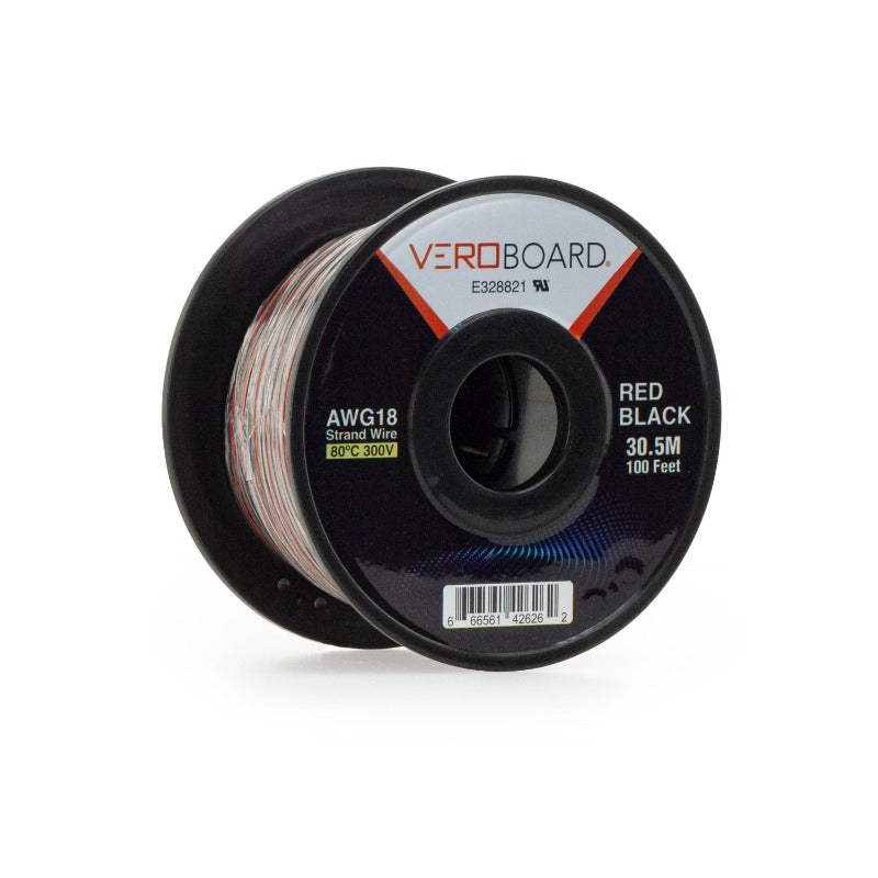 Stranded Red-Black Wire 18AWG 30.5Meter(100 Feet) - GekPower