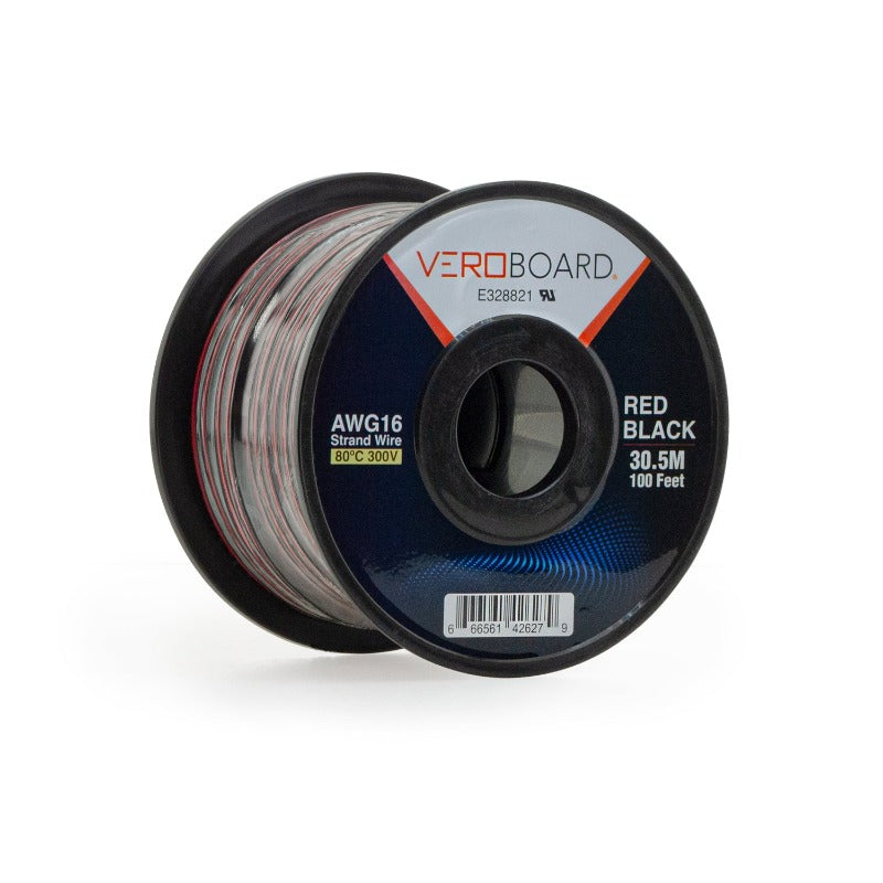 Stranded Red-Black Wire 16AWG 30.5Meter(100 Feet) - GekPower