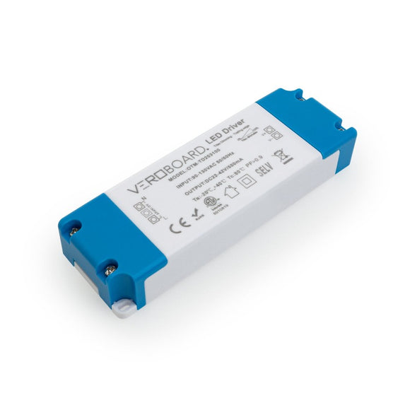 VEROBOARD CONSTANT CURRENT 550mA 22-42V 20W DIMMABLE OTM-TD253100-550-20, class 2, 20w Driver, power supply, Hardwire, IP20, dry and damp locations, Canada, British Columbia, North America. 