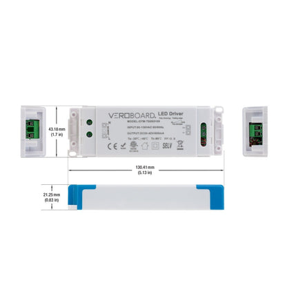 OTM-TD203100-600-25 Constant Current LED Driver, 600mA 30-42V 25W Dimmable, gekpower