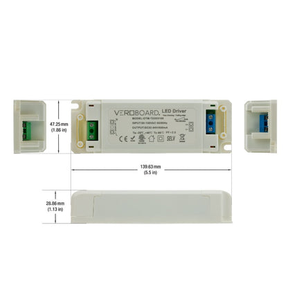 OTM-TD203100-550-30 Constant Current LED Driver, 550mA 32-54V 30W Dimmable