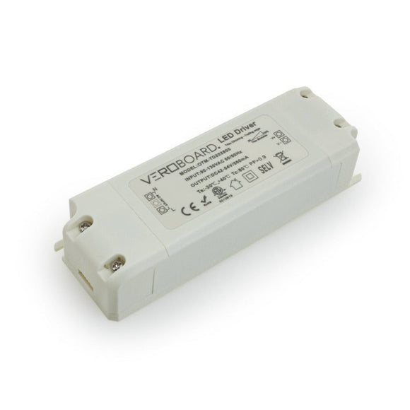 VEROBOARD CONSTANT CURRENT 560mA 42-54V 28W DIMMABLE OTM-TD202800-560-28, class 2, 28w Driver, power supply, Hardwire, IP20, dry and damp locations, Canada, British Columbia, North America. 