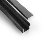VEROBOARD Deep Linear Aluminum Channel Black for LED Strips 1Meter(3.2ft) VBD-CH-S4B - GekPower
