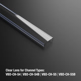 VEROBOARD Low Profile Linear Aluminum Channel for LED Strips 1Meter(3.2ft) VBD-CH-S5 - GekPower