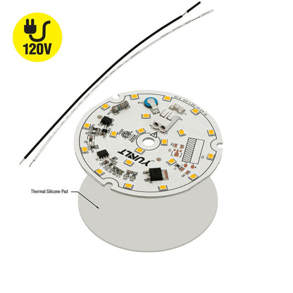 3 inch Round Disc ZEGA LED Module DIS 03-015W-930-120-S3-Z1A , 120V 15W 3000K(Warm White), gekpower