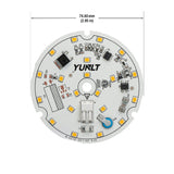 3 inch Round Disc ZEGA LED Module DIS 03-015W-930-120-S3-Z1A , 120V 15W 3000K(Warm White), gekpower