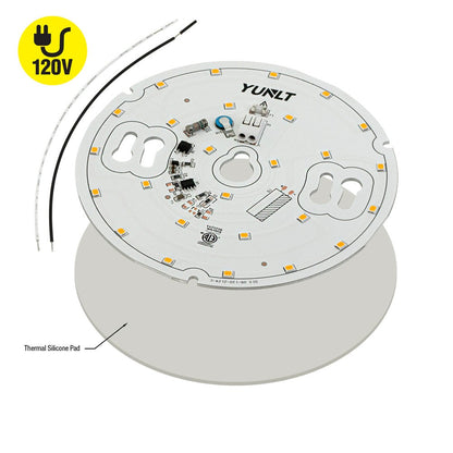 5 inch Round Disc ZEGA LED Module DIS 05-008W-930-120-S3-Z1A (DIS 03-600-930-120-S3), 120V 8W 3000K(Warm White), gekpower