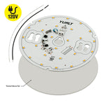 5 inch Round Disc ZEGA LED Module DIS 05-008W-930-120-S3-Z1A (DIS 03-600-930-120-S3), 120V 8W 3000K(Warm White)