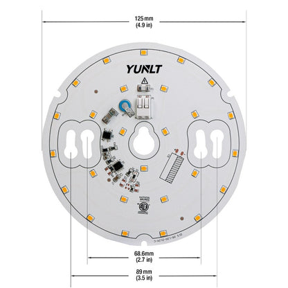 5 inch Round Disc ZEGA LED Module DIS 05-008W-930-120-S3-Z1A (DIS 03-600-930-120-S3), 120V 8W 3000K(Warm White), gekpower